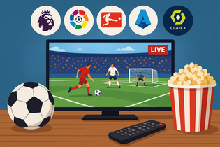 足球即时直播界面示意图